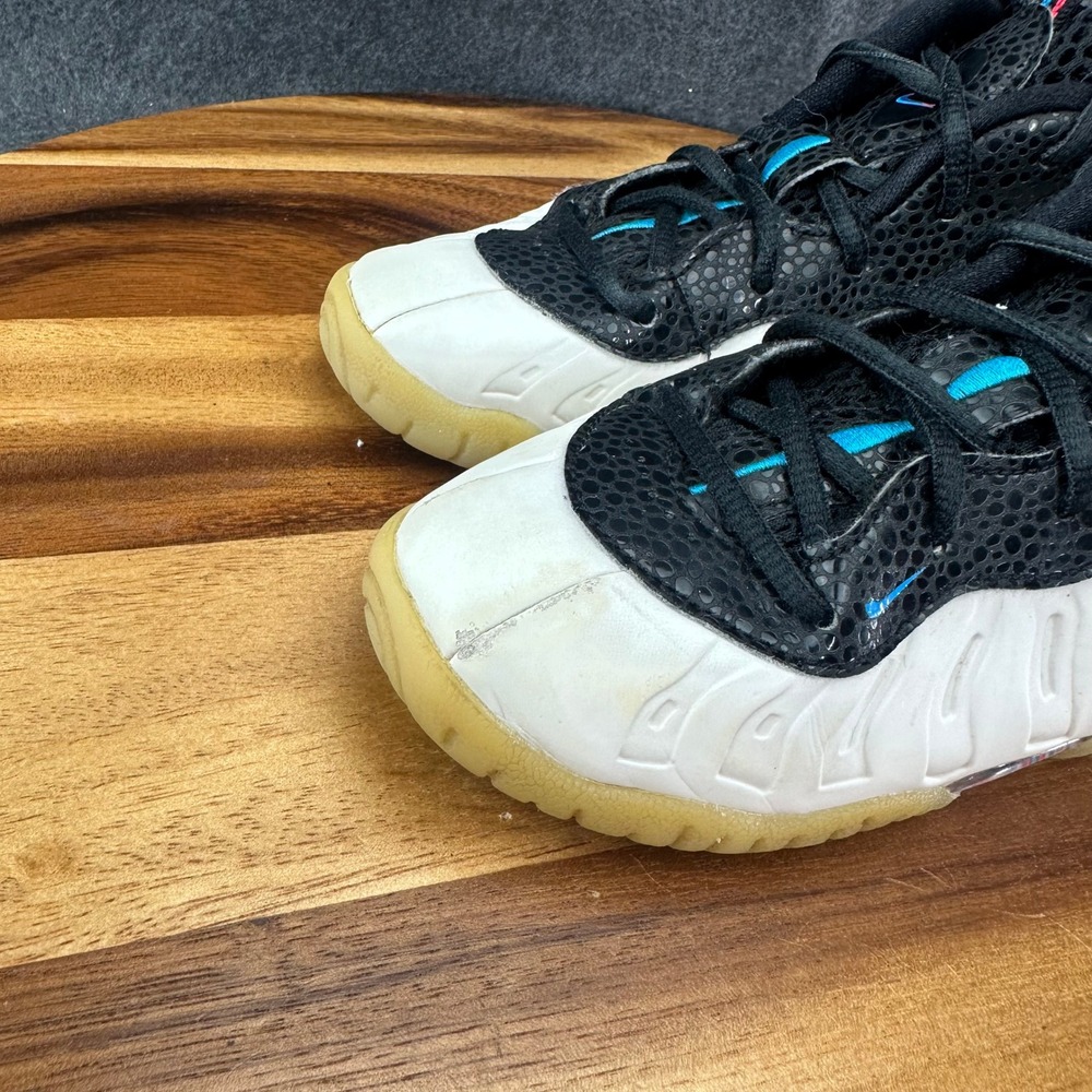 Nike Lil Posite One Toddler Sneakers White Black Blue Gum 843769-102 Size 10C - Picture 6 of 12